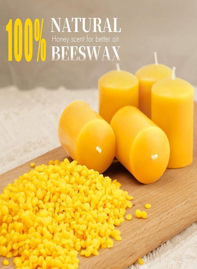 ginitiri Beeswax Votive Candles 24 Pack Votive Candles Bulk,11-12 Hours Burn Time Unscented Votive Candles,100% Pure Bees Wax Candles Natural Beeswax Candle Small Beeswax Candles for Prayers Relax（24 Pack） - Image 2